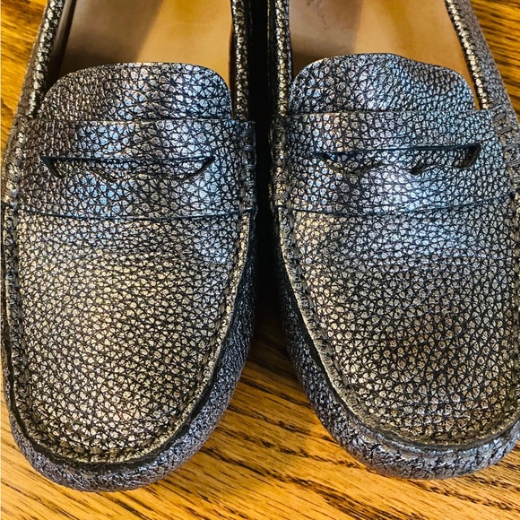 Naturalizer Silver Driving Loafers - Picture 2 of 8